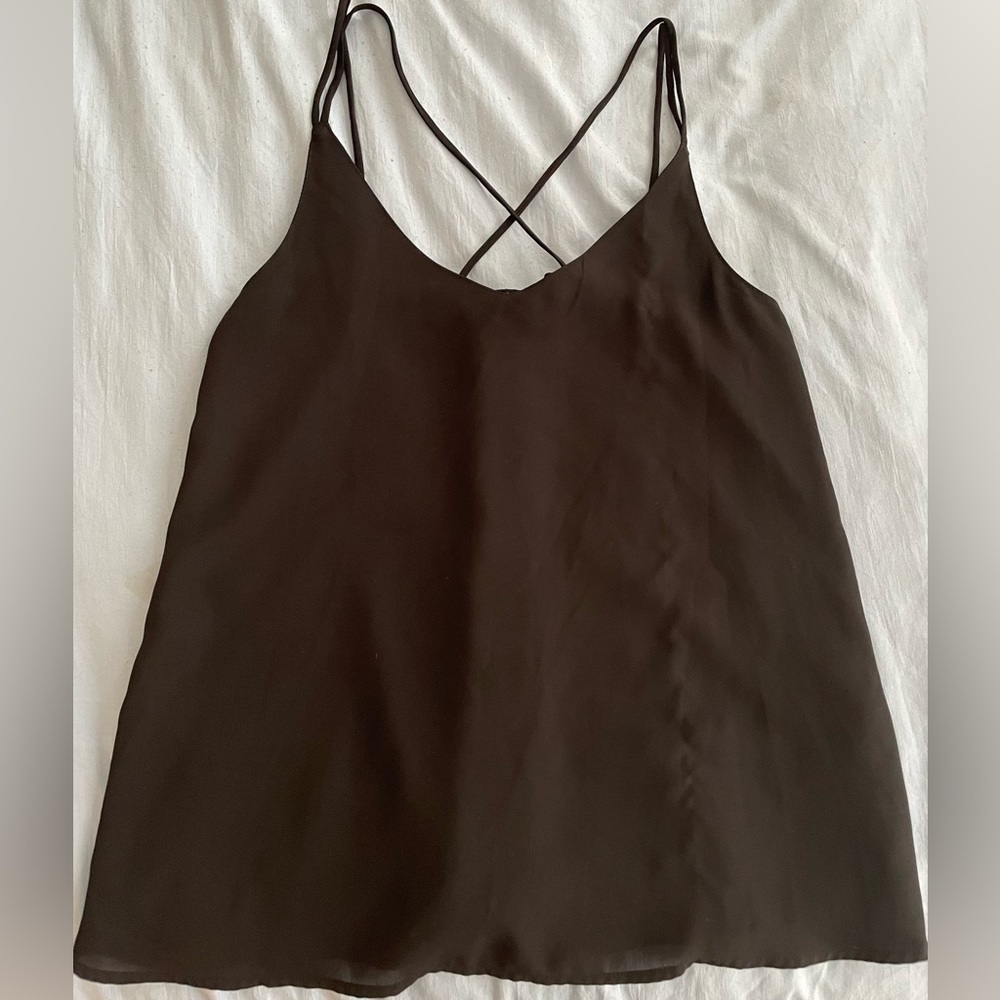 Black Cotton On Tank Top Flowy Cami